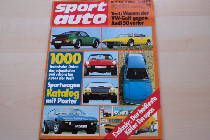 Deckblatt Sport Auto (12/1974)